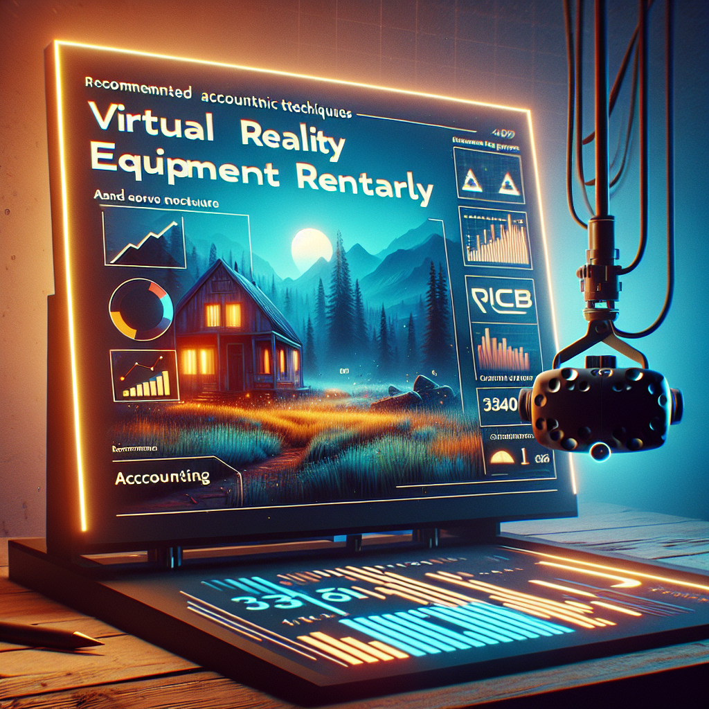 ¿Qué técnicas contables debo implementar para una empresa de alquiler de equipo de realidad virtual?